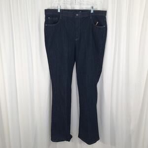 Gloria Vanderbilt Roberta Jeans 16W Dark Wash Stretch Waist Denim Classic Plus